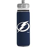 NHL Tampa Bay Lightning Van Metro Squeezable LDPE Water Bottle, Blue, 22-Ounce