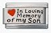 Jewelry : Clearly Charming In Loving Memory of My Son Enamel Red Heart Laser Italian Charm