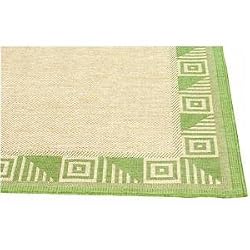 W. J. Dennis S146SQGN 4' x 6' Sedona Square Green Rug