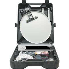Telestar Camping Sat-Anlage (35 cm Spiegel, Skysingle-LNB, Saugfu�, Kompass, 10 m Koax-Kabel, TE 1001S Camping-Receiver)