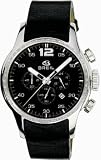 Image of Breil BW0062 Ladies 'Globe' Swarovski Crystal Set Black Leather Watch
