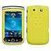 Yellow Rubberized Hard Case Snap-On Cover for BlackBerry Torch 9800 thumb
