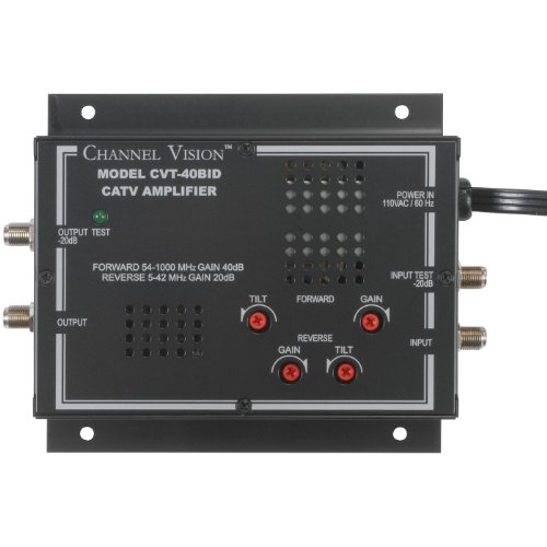 Channel Vision CVT-40BID 40 dB High Gain RF Amplifier On Sale