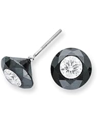 6.50ct. White Night Diamond Stud Earrings AA Quality Diamond quality AA (I1 clarity, G-I color)