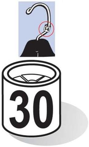 Lot of 50 New Retails Mini Slip On Size Markers - Size 30