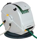 No Crank Estate 100' Water Powered Retractable Garden Hose Reel With 360 Swivel Base #RS10035