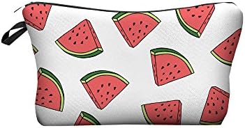 New Fashion Women Cosmetic Watermelon Fullprint Makeup Zipper Pencil Bag Case