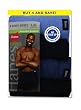 Mens Classics Boxer Brief P4 Black/Grey Style # 7692P4