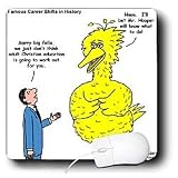 Rich Diesslins Funny Religious Light Cartoons - Big Bird Reject for Adult Christian Education - Mouse Pads