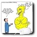 Rich Diesslins Funny Religious Light Cartoons - Big Bird Reject for Adult Christian Education - Mouse Pads