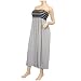 Plus Size Gray Smocked Bodice Maxi Babydoll Dress - 2X image 4