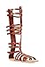 StyleUpGirl Monica-1 Knee High Gladiator Sandals Marcelino Black Brown Knee
