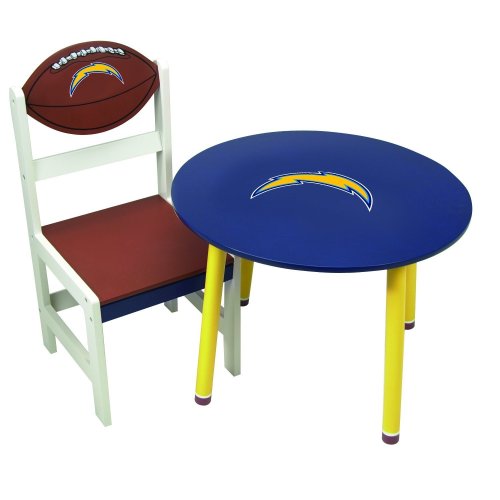 San Diego Chargers Wooden Team Table