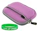 rooCASE Neoprene Sleeve (Lilac Pink) Case for iomega eGo Helium 320 GB Portable Hard Drive 34708