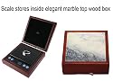 AmericanWeigh JB-500 Tabletop Scale Wood and Marble Exterior 500 x 0.1g Gram Jewelry Scale