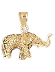 CleverEves 14K Gold Pendant 3-D Elephant 5 - Gram(s)