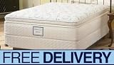 Cal King Sealy SIGNATURE Greenhurst Luxury Plush Euro PillowTop Mattress Set
