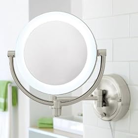 10X/1X Natural-Light Wall Mirror
