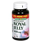 Nature's Bounty Premium Gold Royal Jelly, 500 mg, 75 Softgels (Pack of 2)
