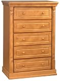Monterey 5 Drawer Chest Oak Finish By Storkcraft Baby Furniture