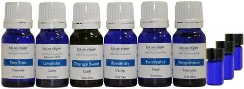Essential Oil Kit for Health and Well-Being - 100% Pure Essential Oils, 6 Bottles, 10ml Each