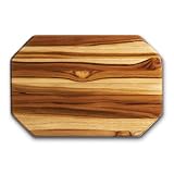 Proteak Teak Cutting Board Octagon 12-by-8-by-3 4-Inch Edge Grain by Proteak Renewable Forestry