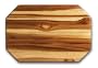 Proteak Teak Cutting Board Octagon 12-by-8-by-3/4-Inch Edge Grain