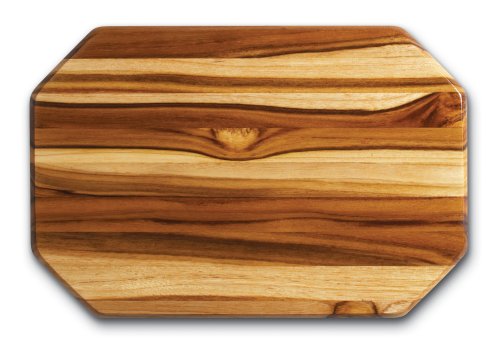 Proteak Teak Cutting Board Octagon 12-by-8-by-3 4-Inch Edge Grain by Chopping Blocks