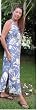 Melia Print -Hawaiian Aloha Button Front Long Tank Dress