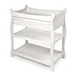 Sleigh Changing Table with Drawer - White