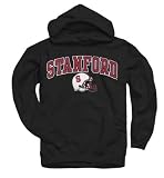 Stanford Cardinal Youth Black Football Helmet Hooded Sweatshirt