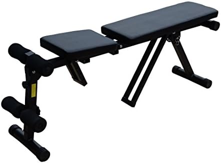 Multi-us Adjustable Folding Exercise Weight Bench Sit up Bench Ergonomic Abdominal Gym Bench Black