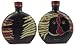 20 Oz. MARA Stoneware COLLECTIBLE Liquor Flask DECANTER Lovers FACES Design