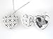 14K White Gold Sapphire & Diamond Heart Locket