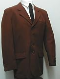 Gianni Vironni Four Button Single Breasted Cocoa Brown Business Dress Suit