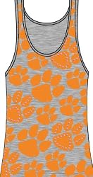 Clemson - Rhinestone Tanktop