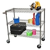 TRINITY 3-Tier NSF Chrome Storage Cart