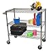 TRINITY NSF 3-tier All-purpose 40" Wide Chrome Storage Cart