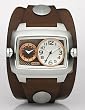 Fossil - Cuff Dual Time Brown Dial Watch JR1148