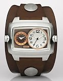 Fossil - Cuff Dual Time Brown Dial Watch JR1148