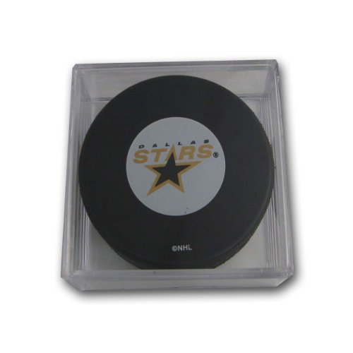 NHL Dallas Stars Souvenir Hockey Puck with Puck Square