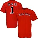 Majestic Boston Red Sox Red #1 Dad T-shirt