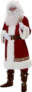 Rubie's Costume Super Deluxe Old-time Santa Suit, Red/White, Standard Costume