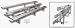 Sporting Goods : 15' Tip N' Roll Bleachers with Double Foot Planks (2 Row)
