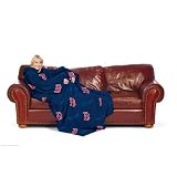 41kZ0QoBSLL. SL160  MLB Boston Red Sox Adult Comfy Throw Blanket with Sleeves