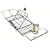Present Time, Designer Bath Tub Caddy, Chrome (Holds Candle, Book and Champagne Glass)