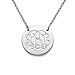 Solid Sterling Silver Monogram Disc Necklace - Custom Made with Any Initial!