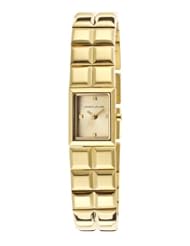 Kenneth Jay Lane Womens KJLANE-3201 Gold Tone Stainless Steel Watch