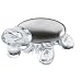 Clear Koziol Amanda Stainless Steel Soap Neutralizes Odors