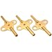 3 Double End Clock Keys Clockmakers Winding 1.75-3.5mm